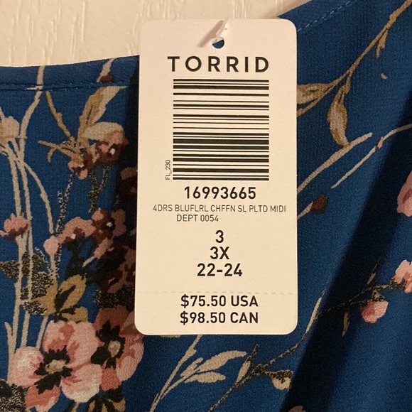 Blue floral dress - Picture 5 of 5